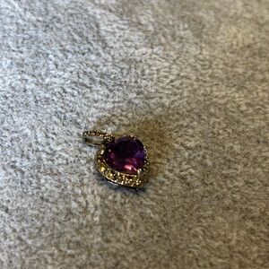 Purple Heart Pendant set in 925 silver Unbranded